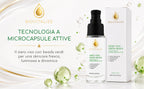 Siero Viso con Microsfere Verdi Illuminanti, Acido Ialuronico, Peptidi e Ceramide NP - Trattamento Viso Anti-Età e Antiossidante con Vitamina E - Idratazione Profonda ed Elasticizzante