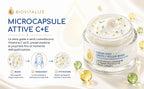 Crema Viso Illuminante, Collagene e peptidi 50ml | Beads Gialle e Verdi, Vitamina C, Vitamina E, Collagene, Burro di Karité, Peptidi, Ceramidi NP, Idratante Anti-Età