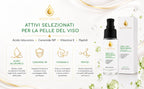 Siero Viso con Microsfere Verdi Illuminanti, Acido Ialuronico, Peptidi e Ceramide NP - Trattamento Viso Anti-Età e Antiossidante con Vitamina E - Idratazione Profonda ed Elasticizzante