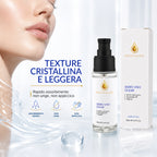 Siero Viso Rimpolpante con Acido Ialuronico Puro, Peptidi e Ceramidi NP - Trattamento Anti-Età Idratante Profondo per Viso e Decollo - Effetto Tonicizzante