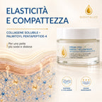Crema Viso Illuminante, Collagene e peptidi 50ml | Beads Gialle e Verdi, Vitamina C, Vitamina E, Collagene, Burro di Karité, Peptidi, Ceramidi NP, Idratante Anti-Età
