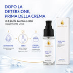 Siero Viso Rimpolpante con Acido Ialuronico Puro, Peptidi e Ceramidi NP - Trattamento Anti-Età Idratante Profondo per Viso e Decollo - Effetto Tonicizzante