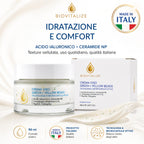 Crema Viso Illuminante, Collagene e peptidi 50ml | Beads Gialle e Verdi, Vitamina C, Vitamina E, Collagene, Burro di Karité, Peptidi, Ceramidi NP, Idratante Anti-Età