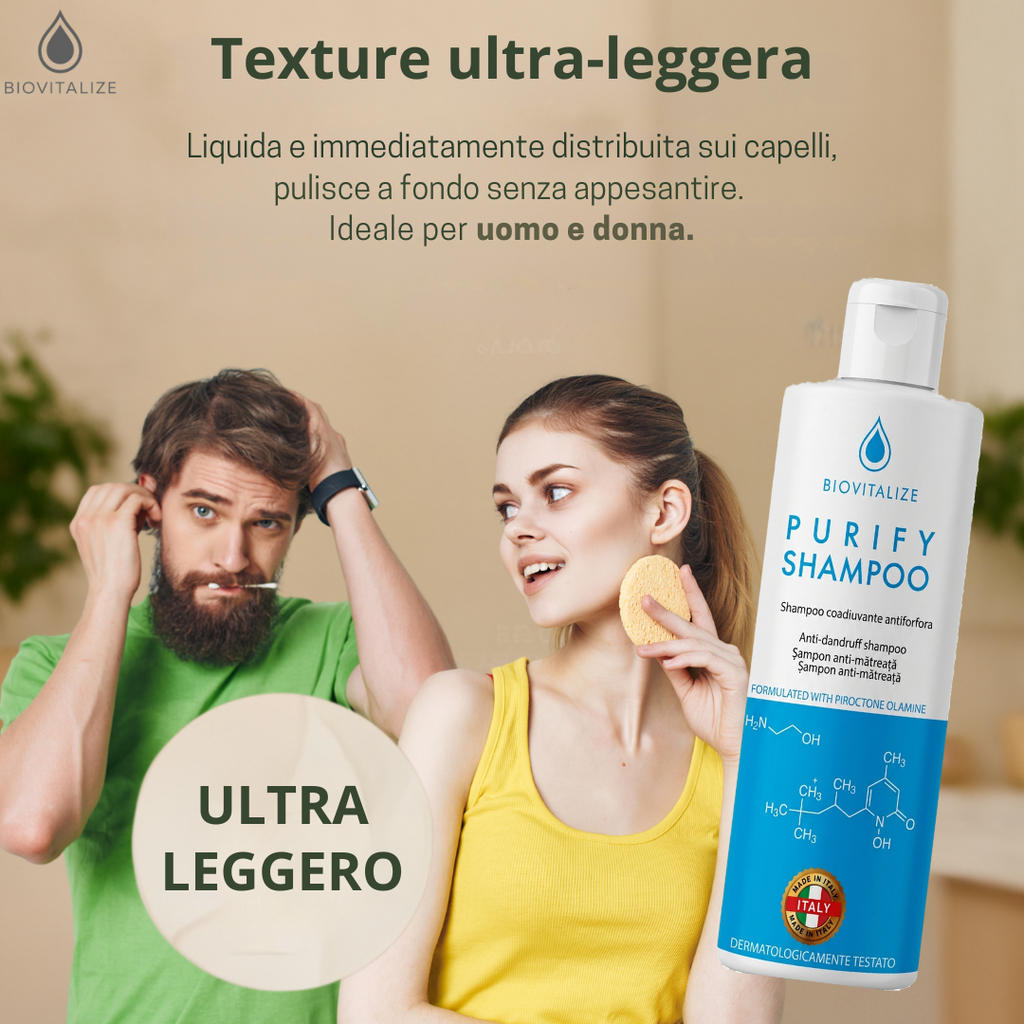 Shampoo Lotion Antiforfora Delicato con Tea Tree Oil ed Edera - Made in Italy - 200 ml