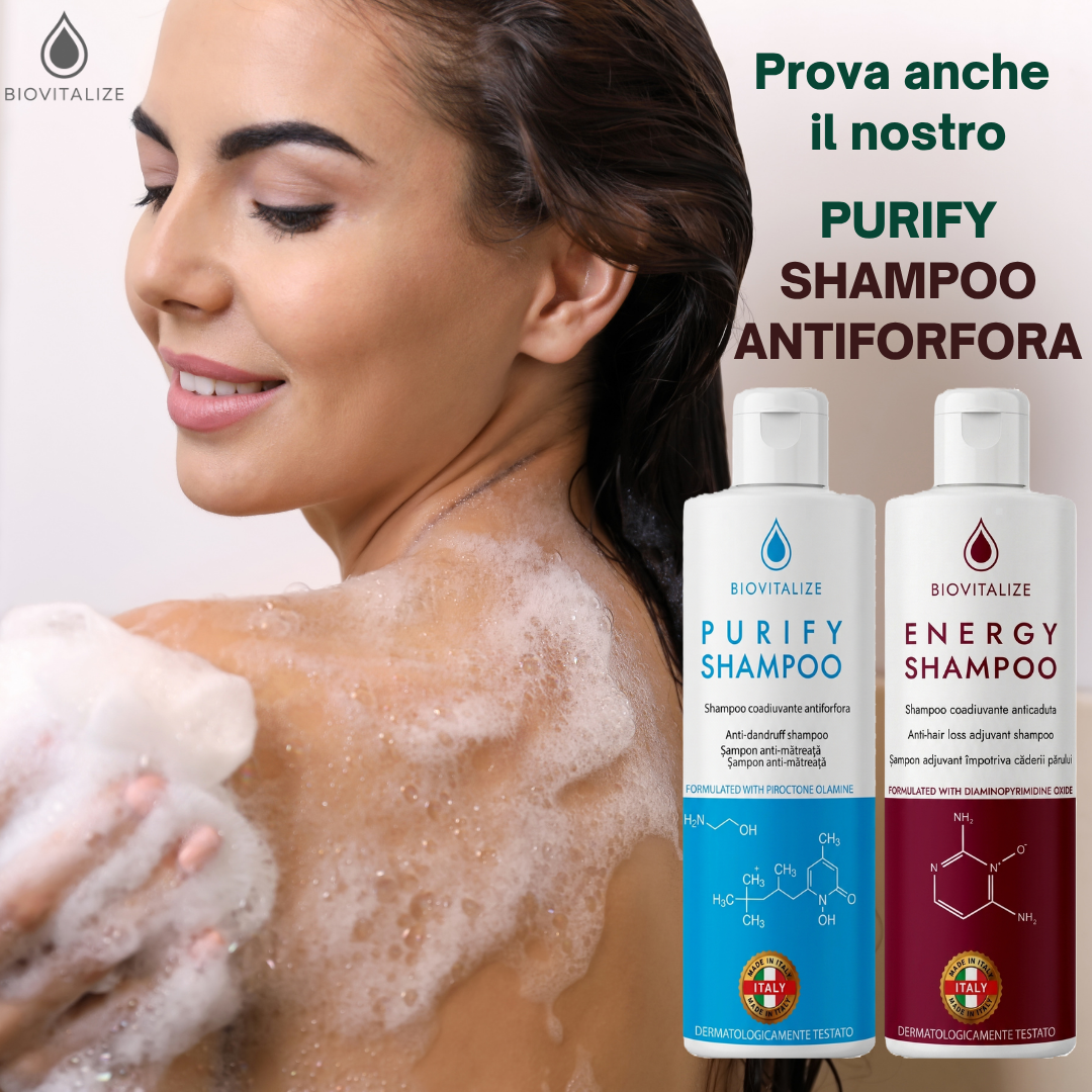 Shampoo coadiuvante Anticaduta con Aloe Biologica e Rosmarino - Formula Delicata Senza SLES/SLS, 200 ml
