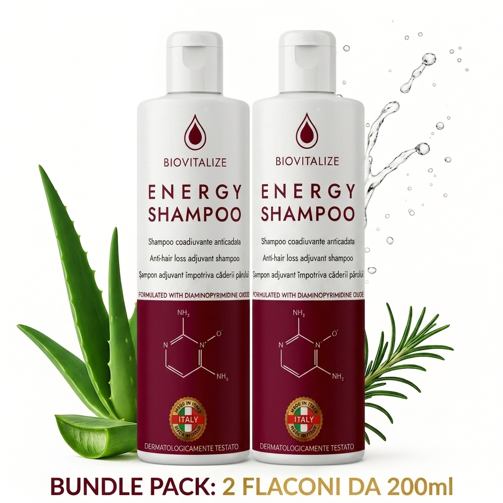 N. 2 Shampoo coadiuvante Anticaduta con Aloe Biologica e Rosmarino - Formula Delicata Senza SLES/SLS, 200 ml