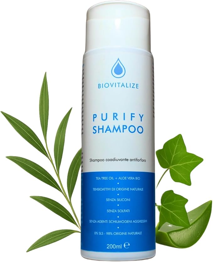 Shampoo Lotion Antiforfora Delicato con Tea Tree Oil ed Edera - Made in Italy