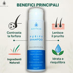 Shampoo Lotion Antiforfora Delicato con Tea Tree Oil ed Edera - Made in Italy