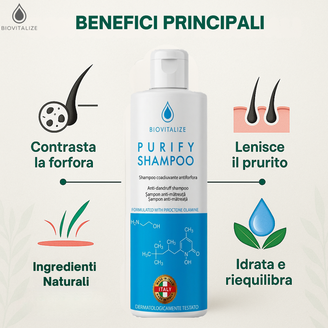 Shampoo Lotion Antiforfora Delicato con Tea Tree Oil ed Edera - Made in Italy - 200 ml