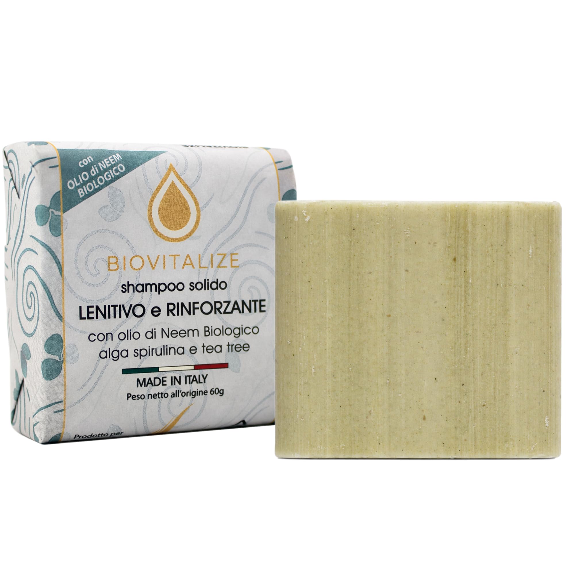 Shampoo Solido Lenitivo Rinforzante Antiforfora