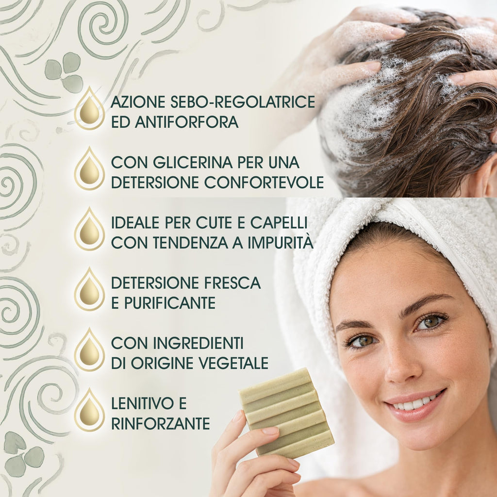 Shampoo Solido Lenitivo Rinforzante Antiforfora