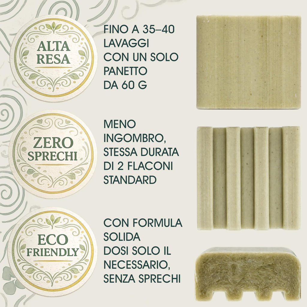 Shampoo Solido Lenitivo Rinforzante Antiforfora