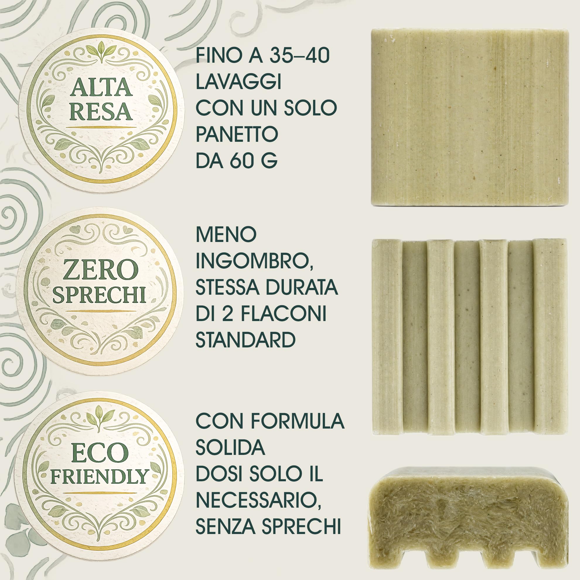 Shampoo Solido Lenitivo Rinforzante Antiforfora