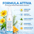 Arnica Gel Extra Forte 100ml - Formula Attiva Made in Italy con Menta, Arancio e Rosmarino - Effetto Freddo Intenso per Massaggio Muscolare, Articolazioni e Sollievo Rapido Post Sport
