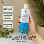 Shampoo Lotion Antiforfora Delicato con Tea Tree Oil ed Edera - Made in Italy - 200 ml