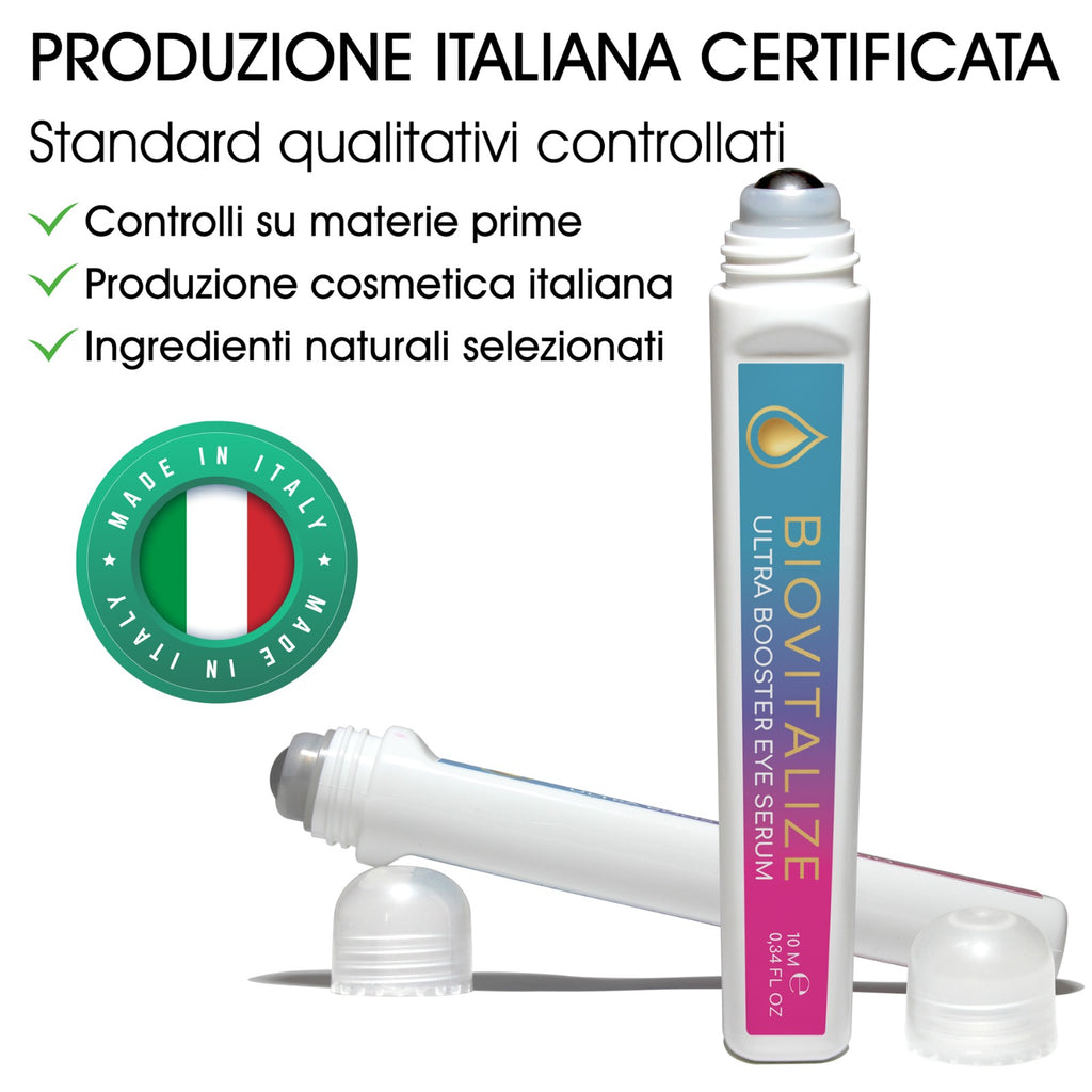 Siero Concentrato Occhi Ultra Booster Roll-On con Acido Ialuronico e Bava di Lumaca Biologica