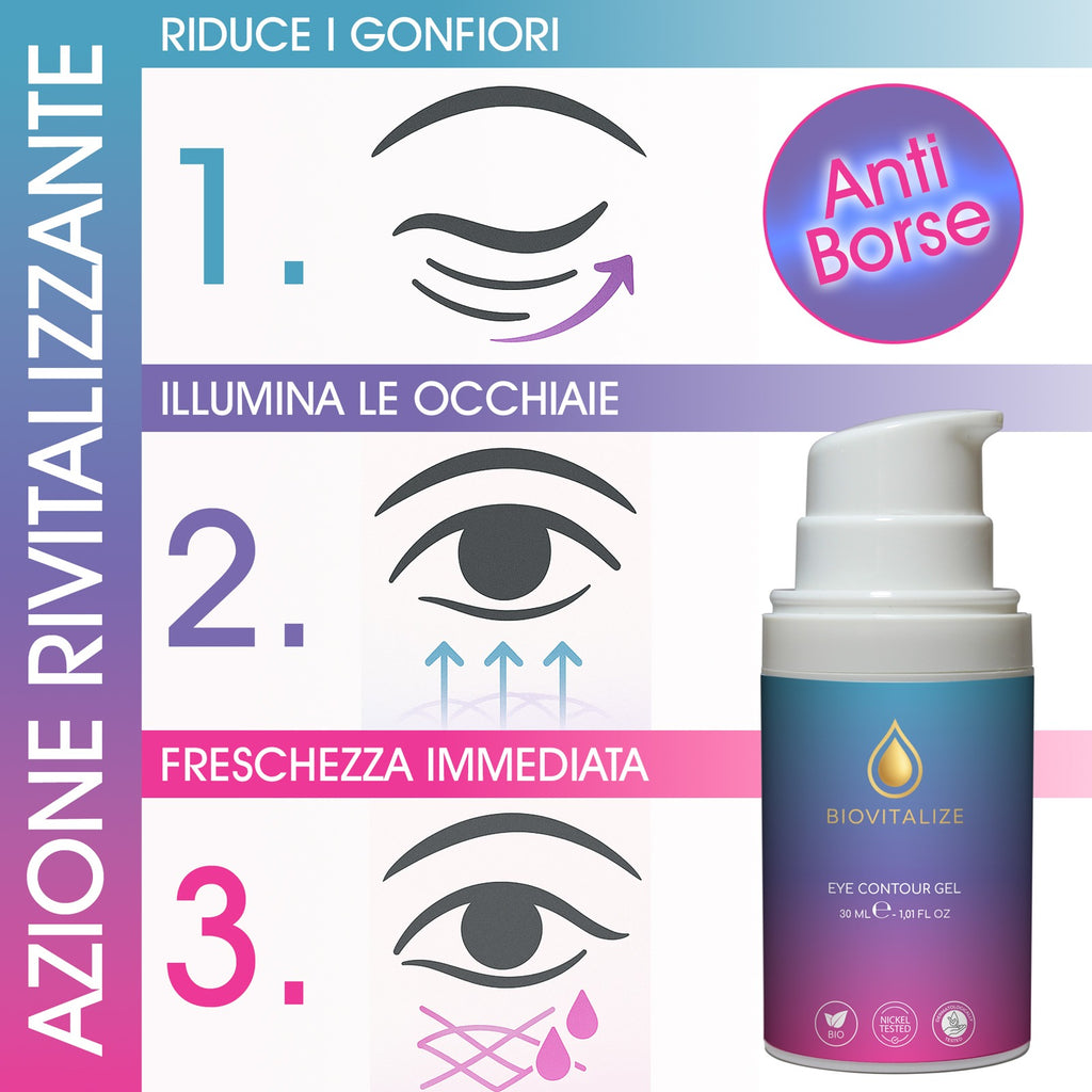 Crema Contorno Occhi Super Levigante con Bava di Lumaca Biologica - Made in Italy