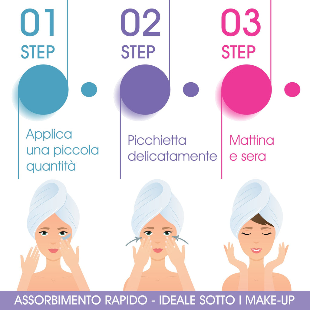 Crema Contorno Occhi Super Levigante con Bava di Lumaca Biologica - Made in Italy