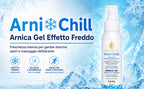 Arnica Gel Extra Forte 100ml - Formula Attiva Made in Italy con Menta, Arancio e Rosmarino - Effetto Freddo Intenso per Massaggio Muscolare, Articolazioni e Sollievo Rapido Post Sport